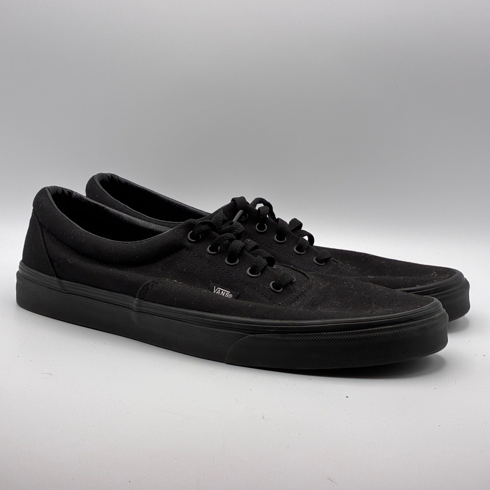 Vans Era Sneakers Mens 15 Black Canvas Low Top Skate Shoes